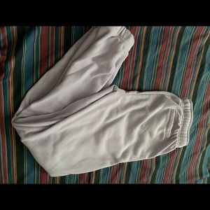 Lavender Purple Sweat Pants by Brooklyn Cloth